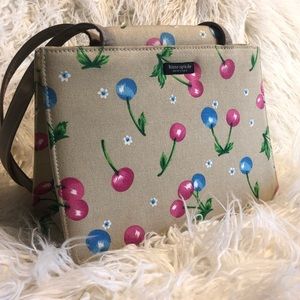 KATE SPADE Cherry Print Square Handbag